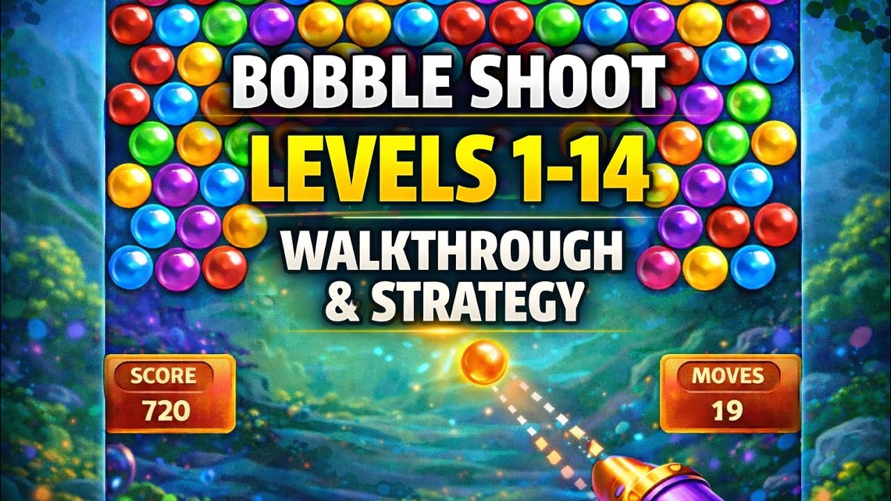 Bubble Shooter - Pop Puzzle | Satisfying Bubble Popping Gameplay | Level 1&ndash;14. @NovaGamingArena 