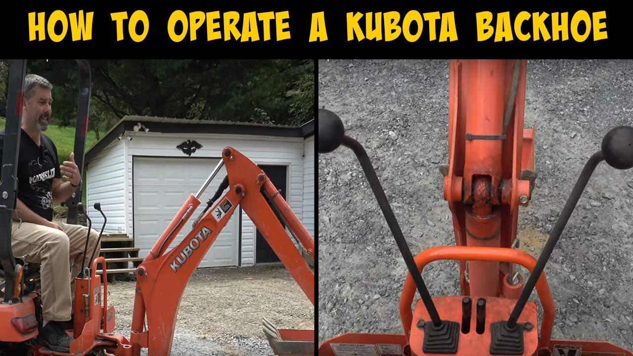 Эксплуатация экскаватора-погрузчика Kubota BX. Как управлять экскаватором-погрузчиком и использов...