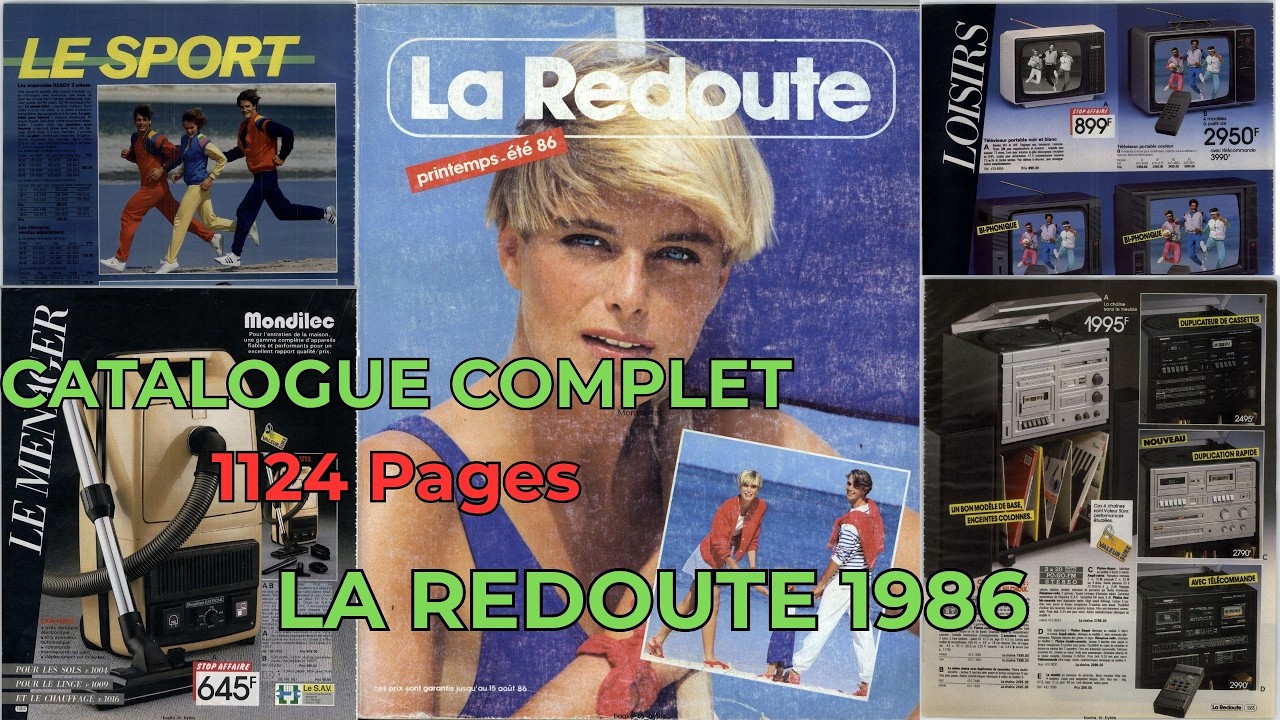 Catalogue LA REDOUTE 1986 : On avait tous ça ! (Le plein de nostalgie 80s)