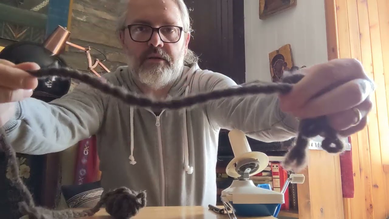 How to use a Ball Winder to add twist to loose yarn!