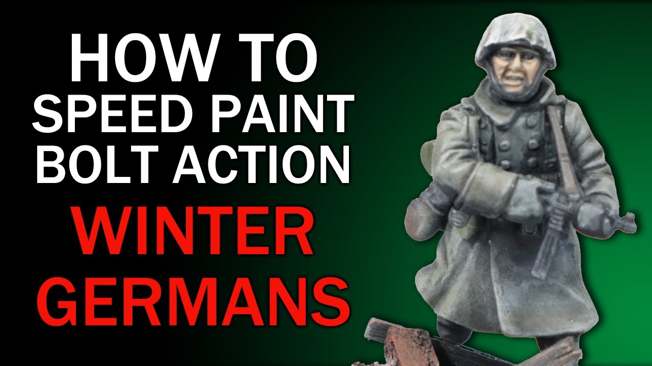 Speed Painting Bolt Action Winter Germans