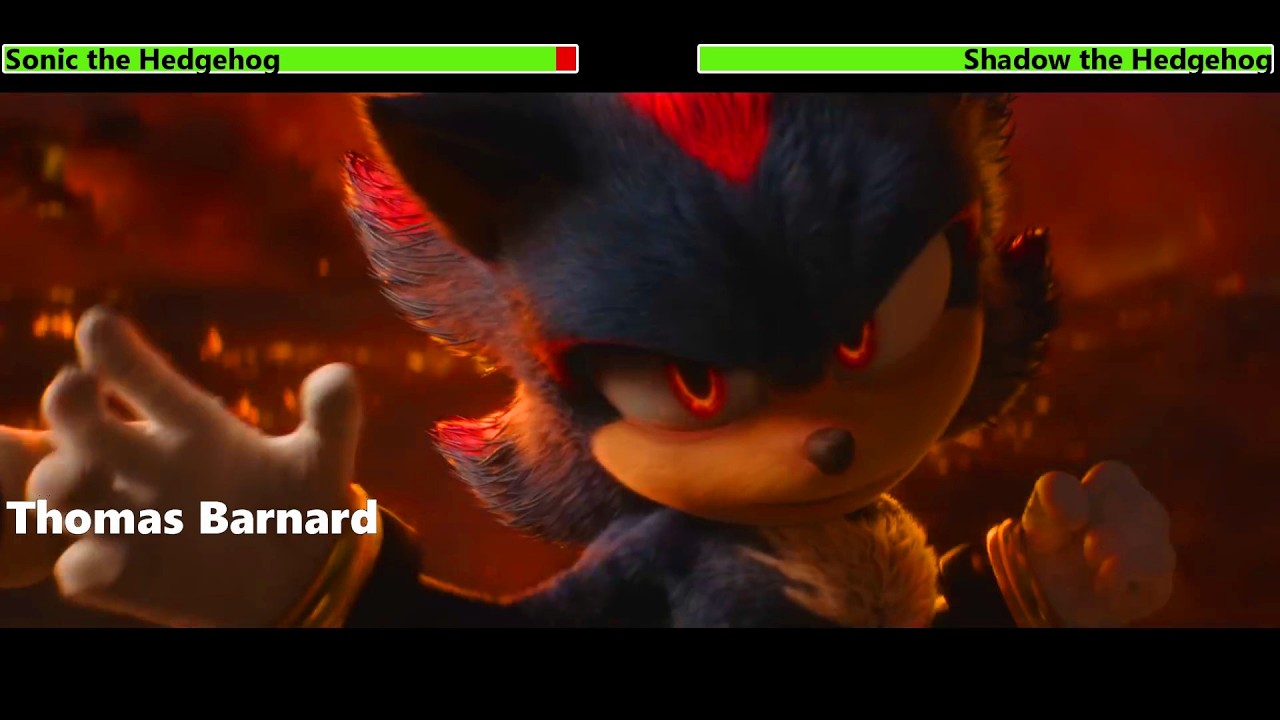 Sonic the Hedgehog 3 (2024) Trailer 2 with healthbars