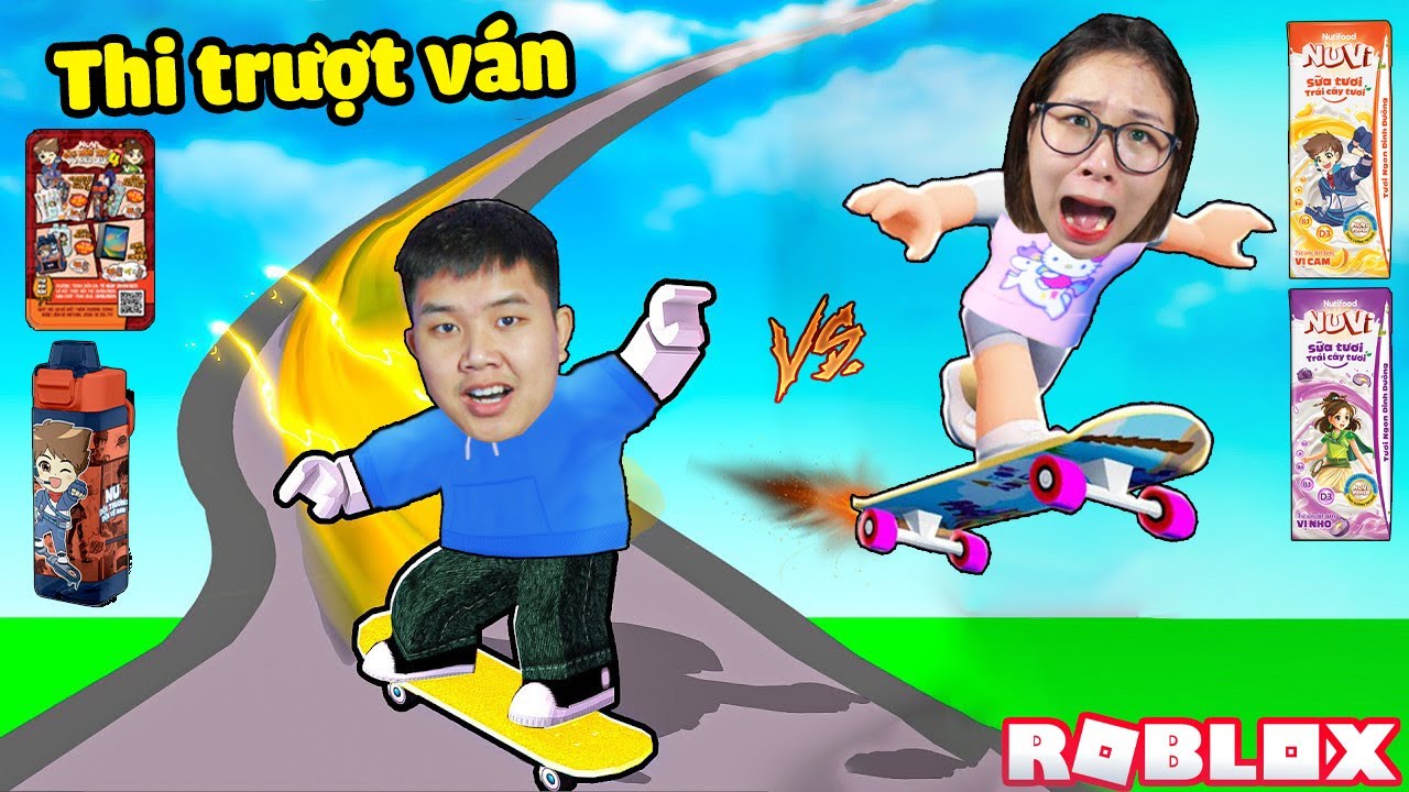 Đua trượt ván Skateboard siêu tốc vượt qua 1000 thử thách bqThanh & Ốc Ai Chiến Thắng