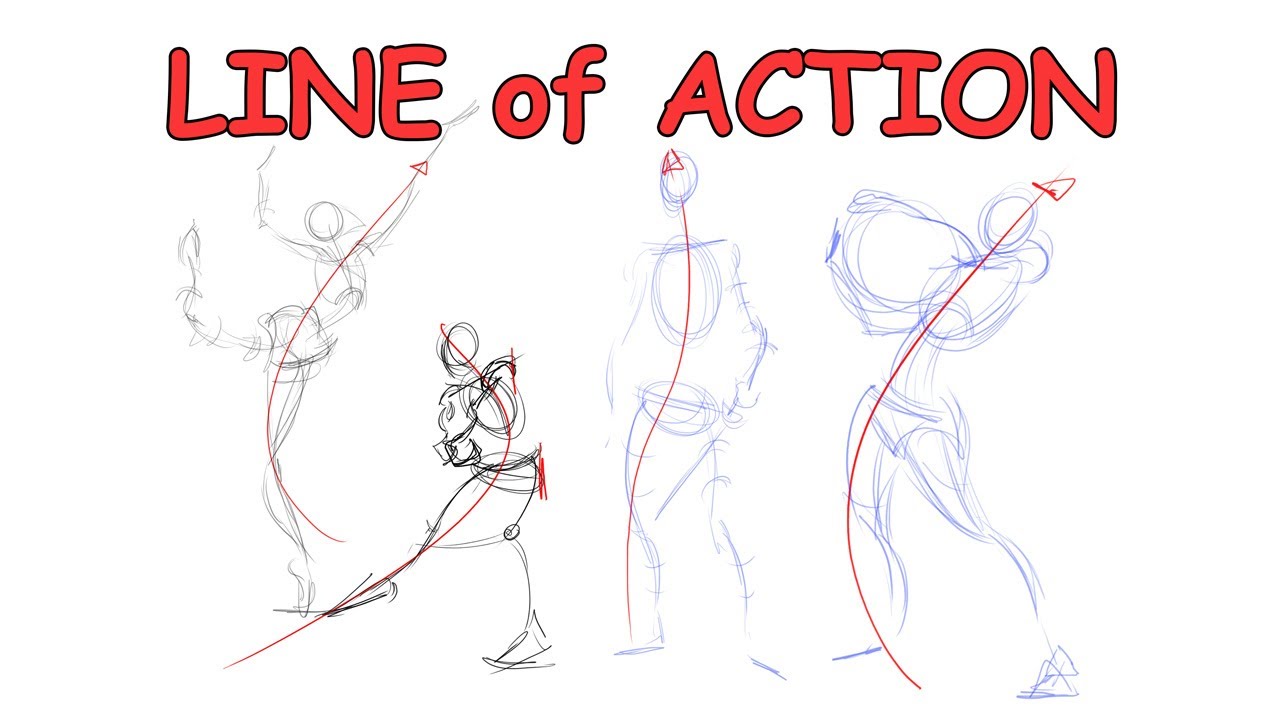 LINE OF ACTION - THE KEY to Level up your Gesture Drawings