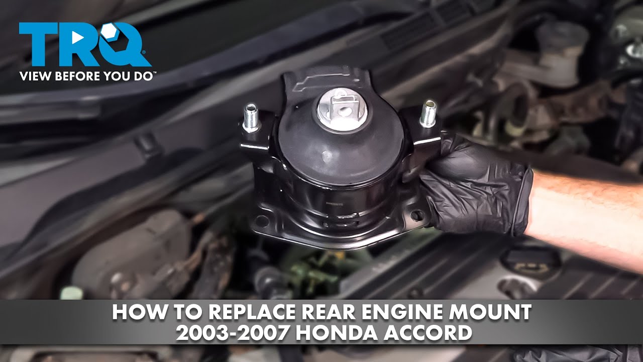 Как заменить заднюю опору двигателя Honda Accord 2003-2007