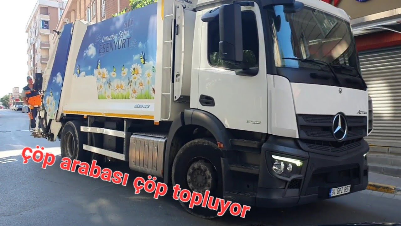 🧹ÇÖP ARABASI KAMYONU 🧹ÇÖPÇÜLER  ÇÖPLERİ ALIYOR 🧹 ÇÖP KAMYONU VİDEOSU  TOPLAMA TEMİZLİK