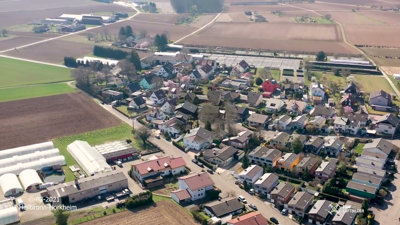 Heilbronn Horkheim aus der Luft