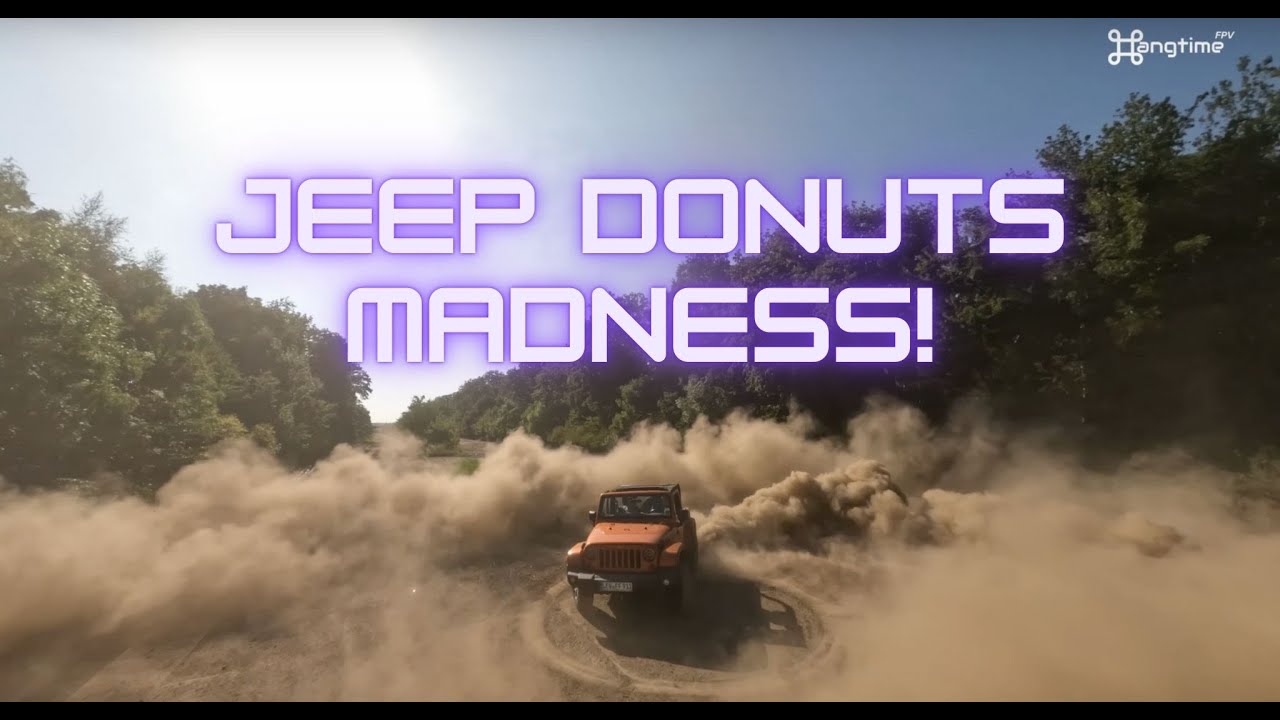 Jeep Donuts Madness! Insane Dust Clouds on Abandoned Highway - hangtime FPV - 2025|16