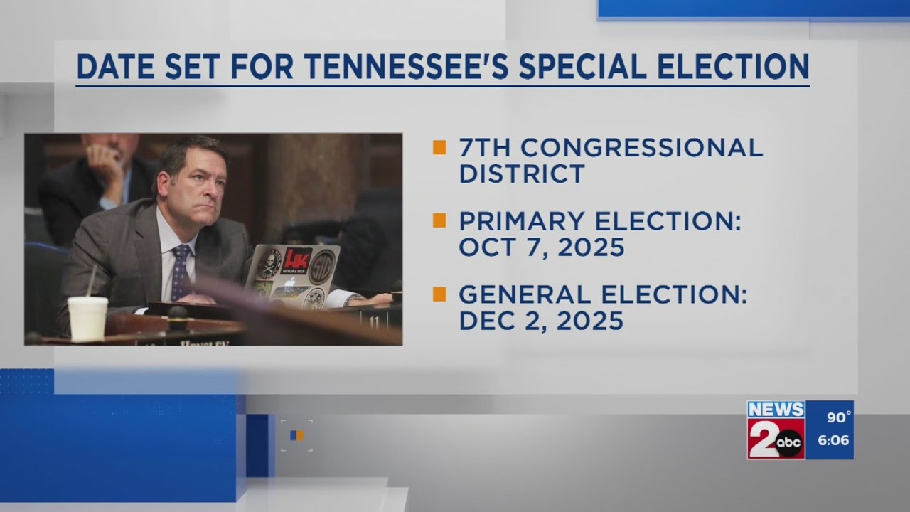 Dates set for Tennessee&rsquo;s 7th District special election