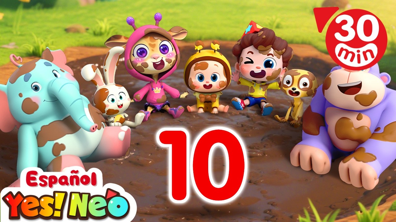 Diez en el Barro | Yes! Neo - Canciones y Caricaturas para Niños