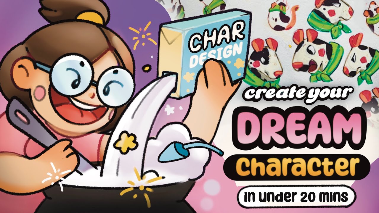 design an ADORABLE character 🎨 (Step-by-Step for Beginners!)&nbsp;🖌️