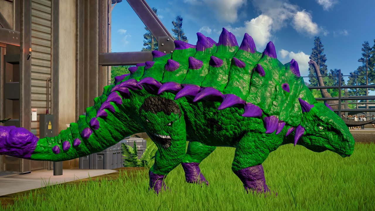 ANQUILOSSAURO do HULK vs T-REX do BATMAN | Jurassic World Evolution 🌎 Jogo de Dinossauro