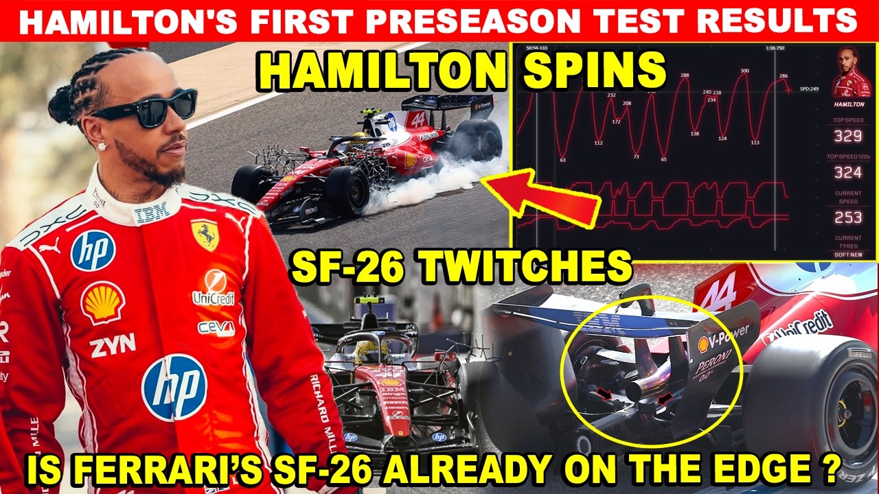 Hamilton’s RESULTS HIGH-RISK Bahrain Test Raises Ferrari Questions: SF-26 Twitches - Hamilton SPINS