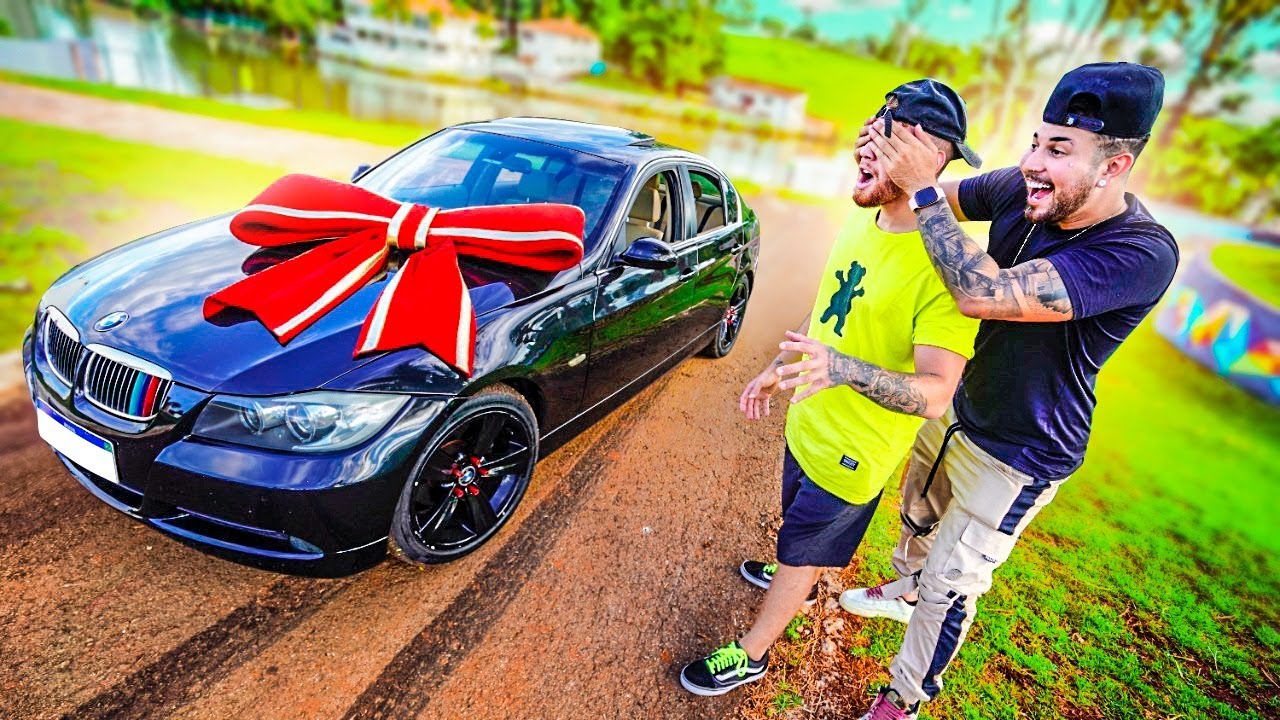 DEI UMA BMW NOVA PRO MEU AMIGO 🎁🔥!! * ele não acreditou pensou que era trolagem *