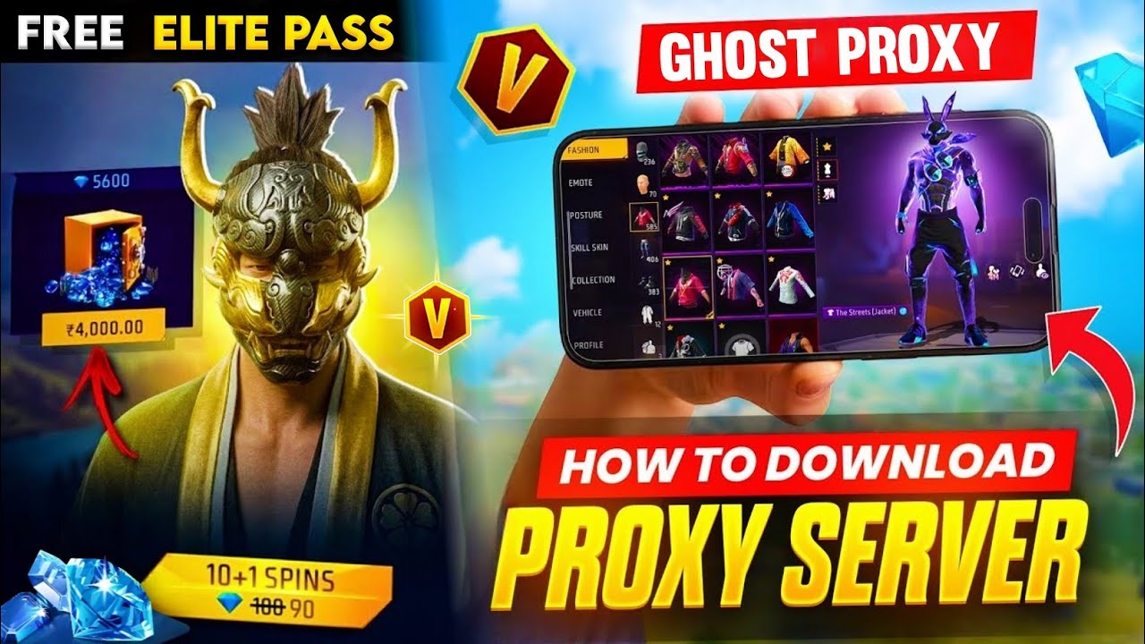 😱 FREE ELITE PASS 🔥 GHOST PROXY SERVER 👻 OB52 PROXY SERVER DOWNLOAD | HOW TO DOWNLOAD PROXY SERVER