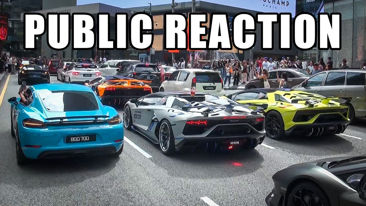 SEE HOW PEOPLE REACT TO MANY SUPERCARS IN MALAYSIA?