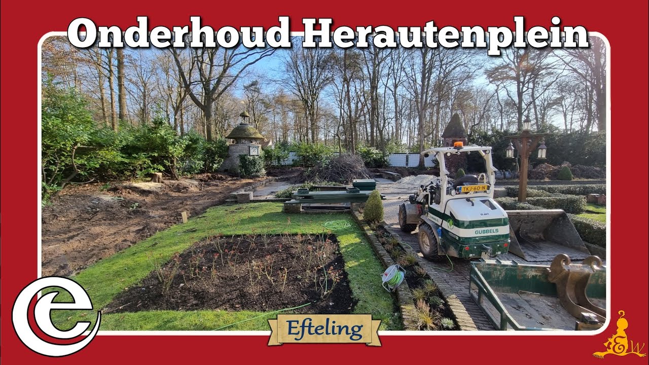 [#Efteling] Groot onderhoud Herautenplein 2023 #1