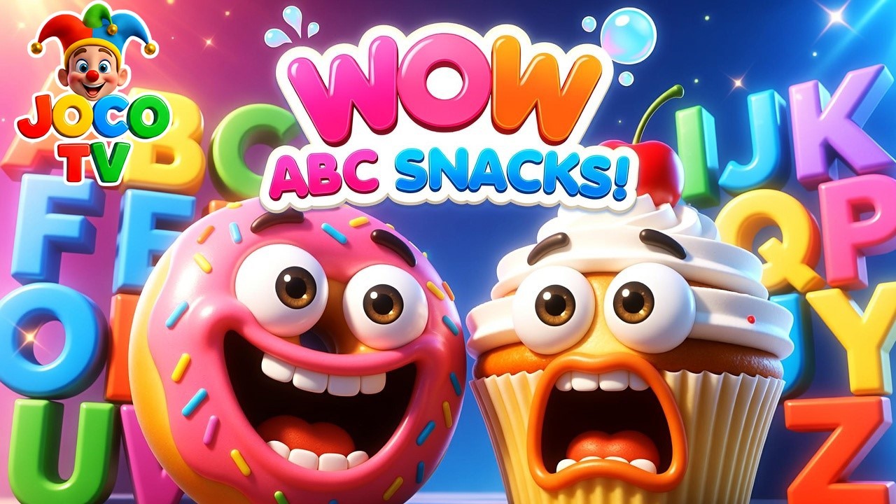 ABC Song Compilation 🍩 A to Z Snacks + More ABC Songs for Kids | Fun Alphabet Nursery Rhymes