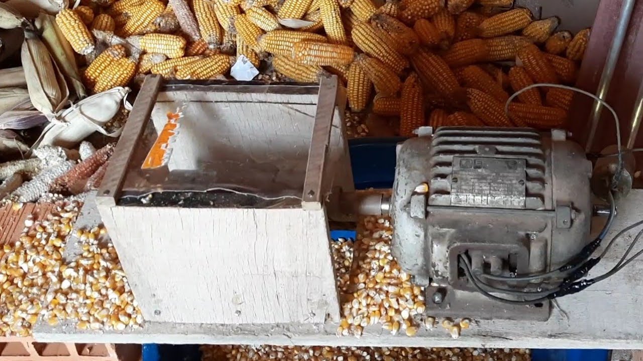 debulhador de milho 🌽 😅 caseiro. olha isso!!!