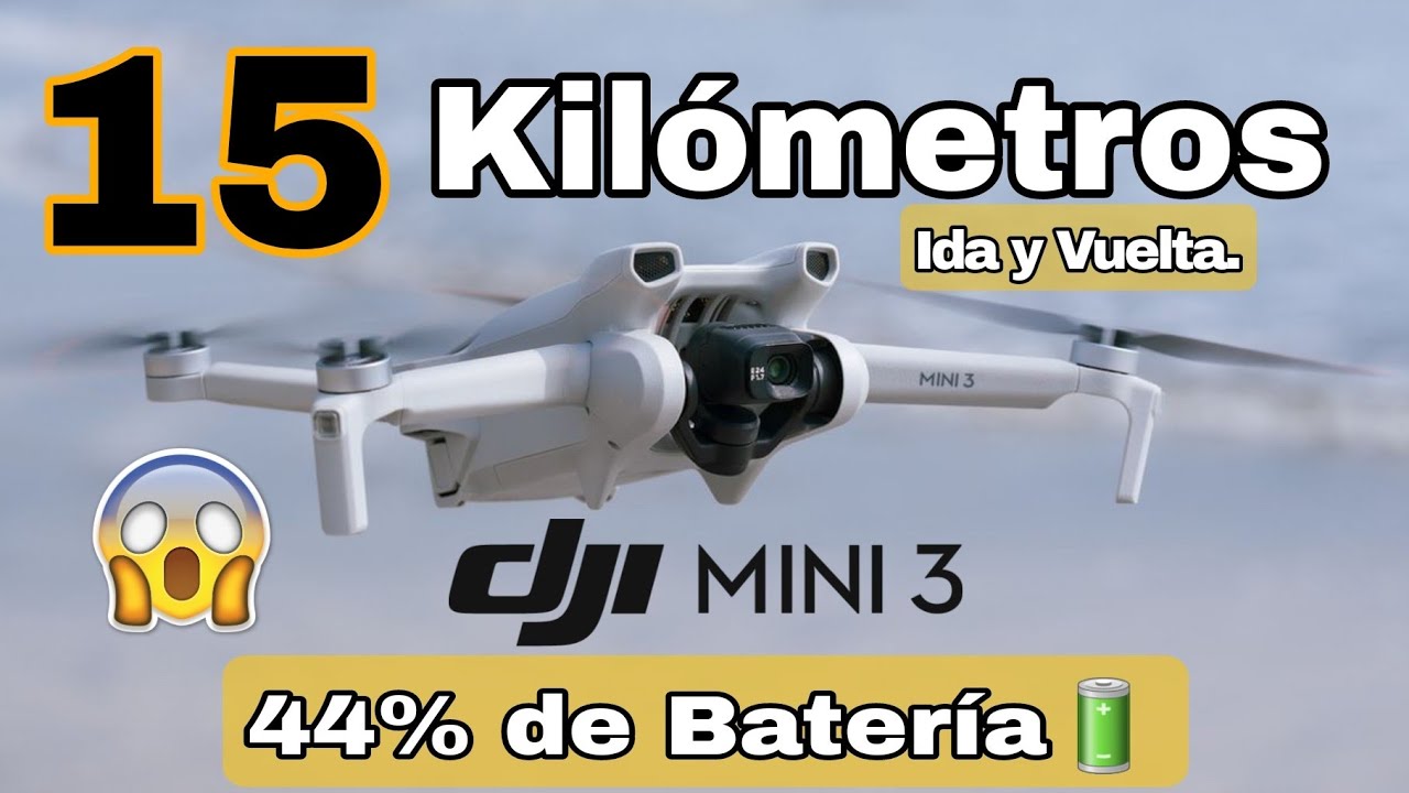 DJI MINI 3 - PRUEBA DE DISTANCIA - SEÑAL - REGRESA CON 44% DE BATERÍA en ESPAÑOL