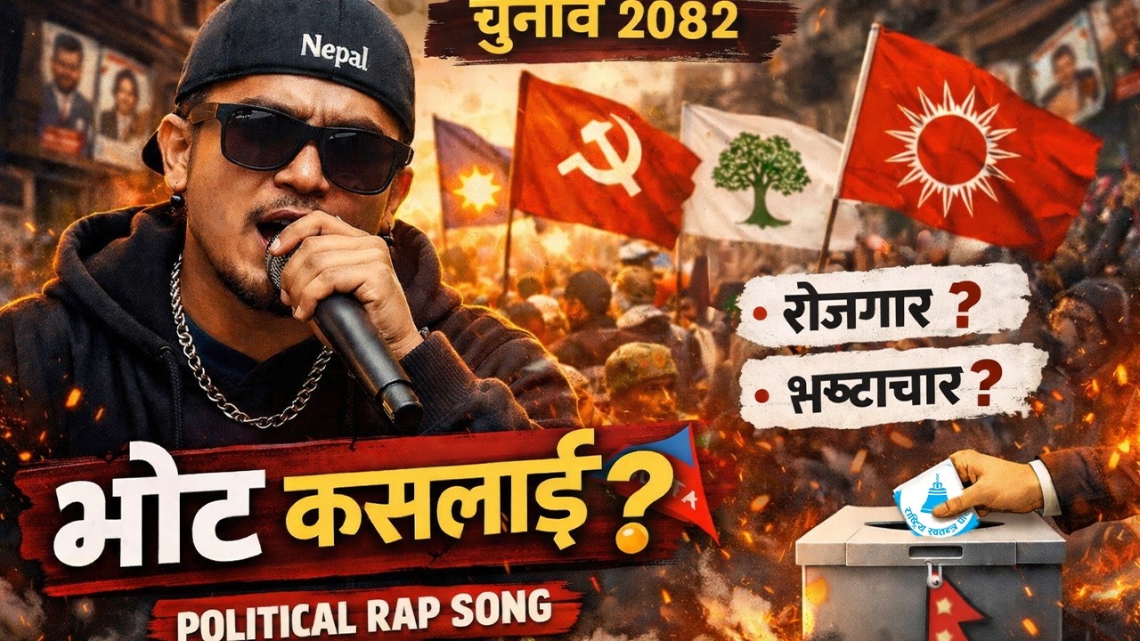 भोट कसलाई ? | चुनाव २०८२ | Political Rap | Nepali AI song 2026