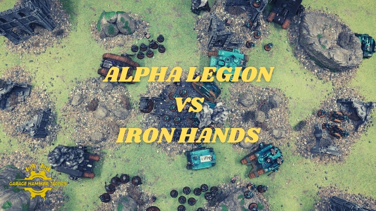 Horus Heresy Warhammer 30k battle report - Alpha Legion vs Iron Hands - 3000pts