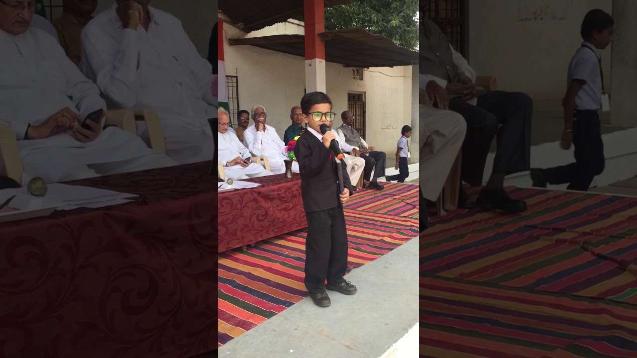 B R Ambedkar speech by Aayush bijjal 73rd Independence Day