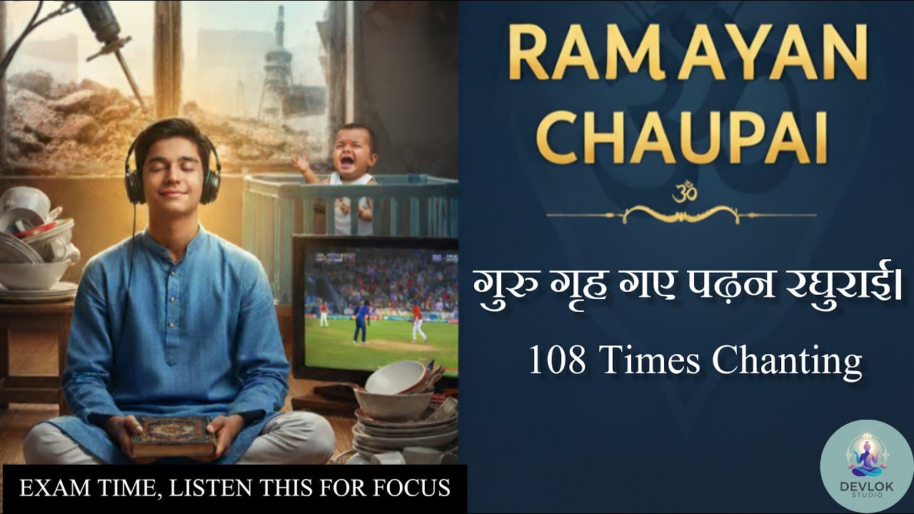108 Times Ramayan Chopai for Students | Study & Memory Focus Mantra, परीक्षा में सफलता पाने का मंत्र