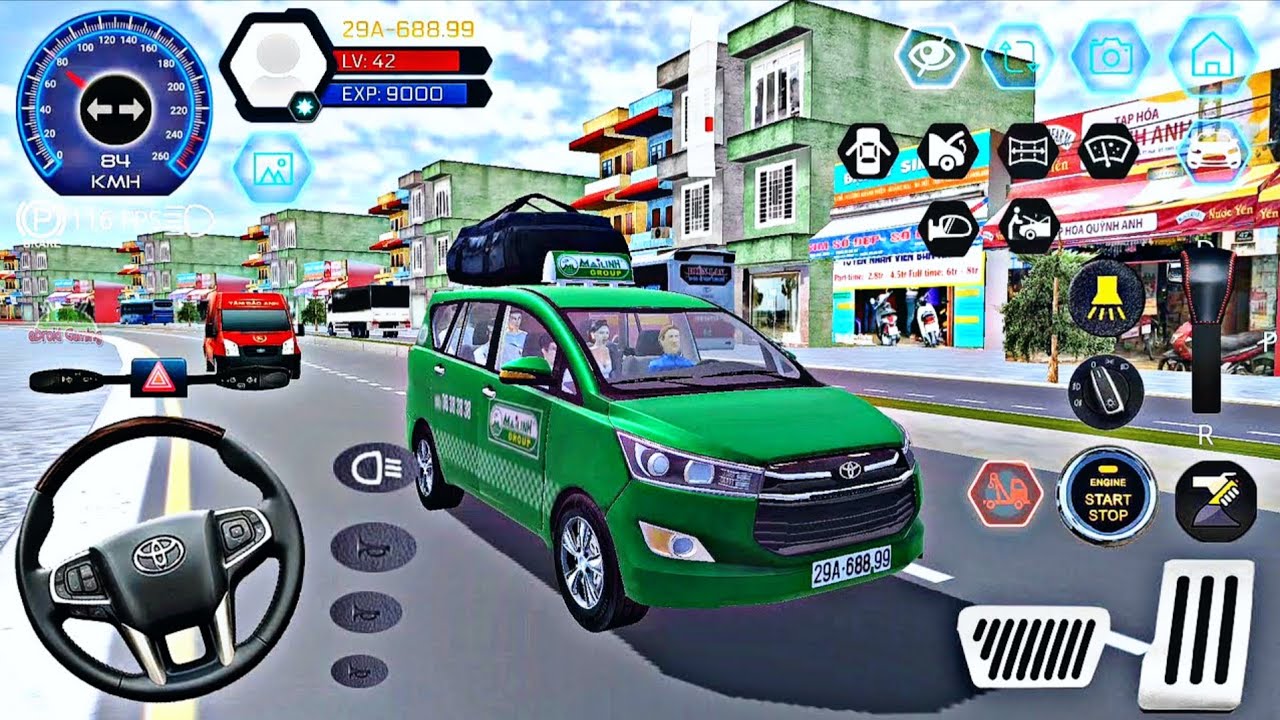 Toyota Innova taxi offroad driving in bus simulator indonesia #taxi simulator | rokygamer2.1 