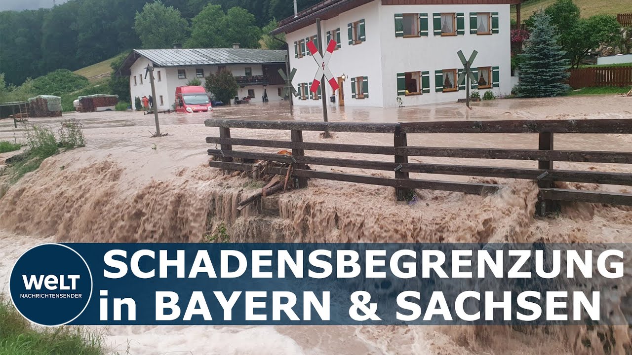 UNWETTER zieht nach SACHSEN und BAYERN: Leichtes Aufatmen nach Fluten in der Nacht
