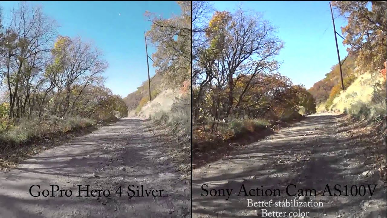 GoPro Hero 4 Silver vs Sony Action Cam AS100V