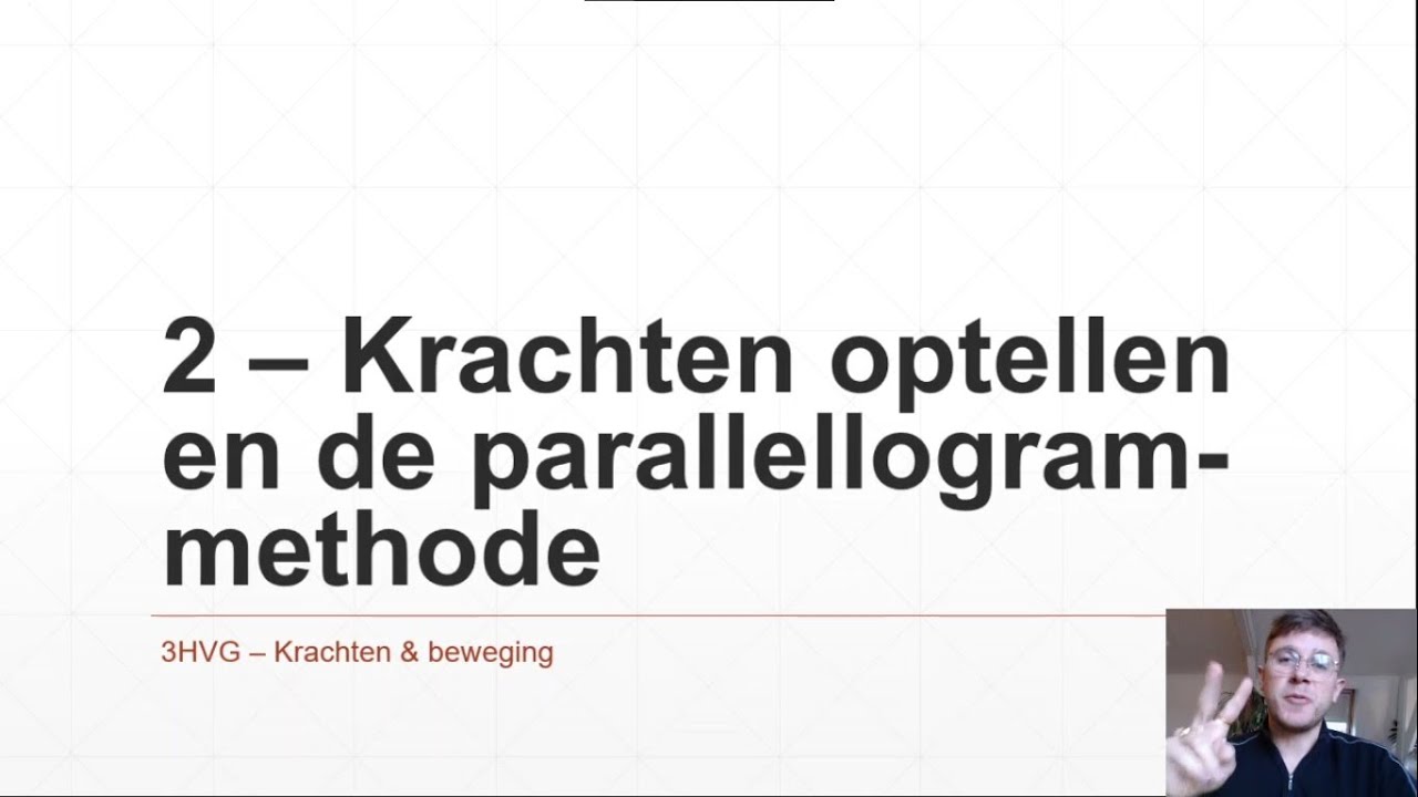 3HVG - Krachten & beweging 2 - Krachten optellen en de parallellogram methode