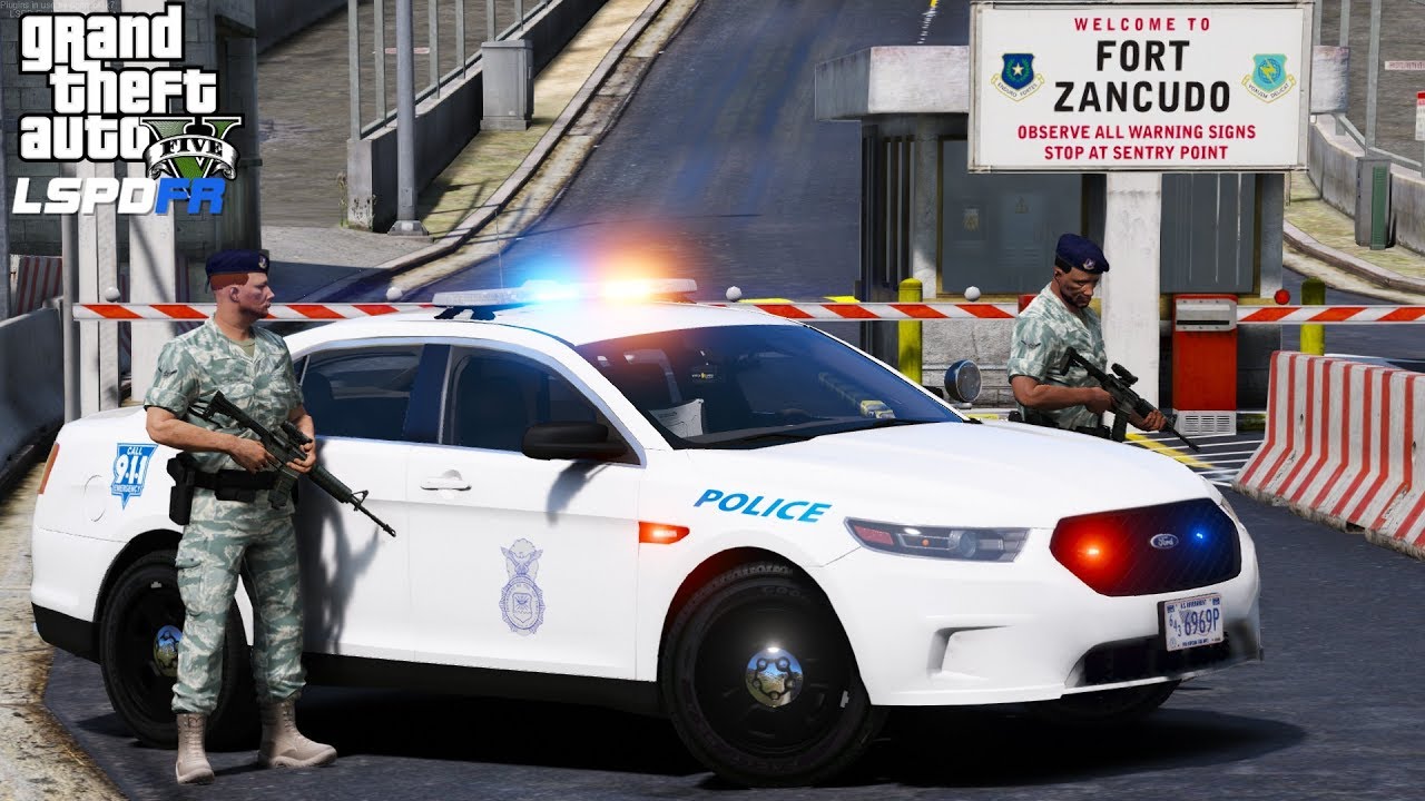 GTA 5 LSPDFR #492 | United States Air Force Security Forces | Military Police | Based Locked Down