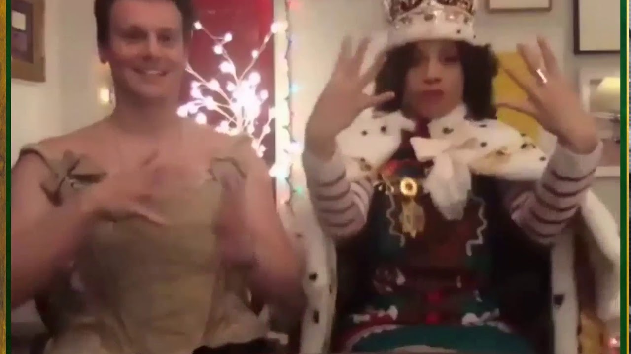 Jonathan Groff aka King George and Sasha Hutchings teach us the "10 Duel Commandments" dance.