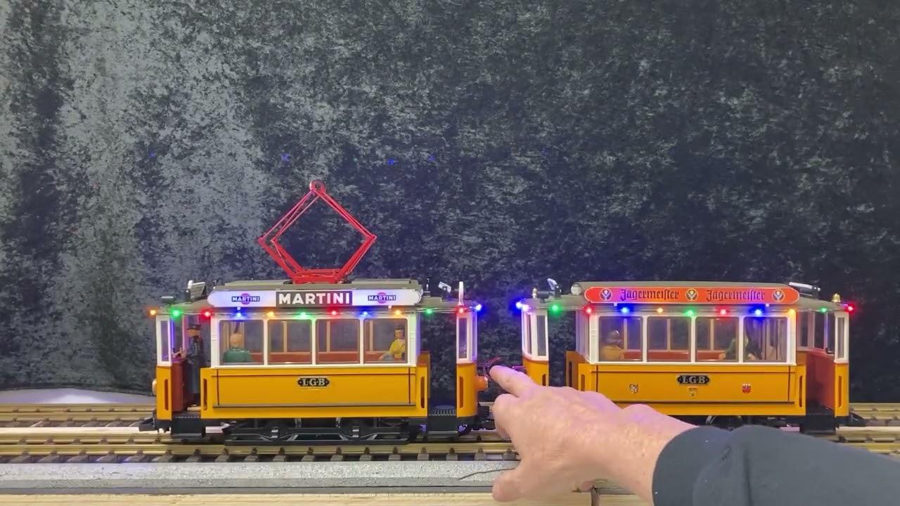 a Set of LGB Trollies brought to life with Zimo