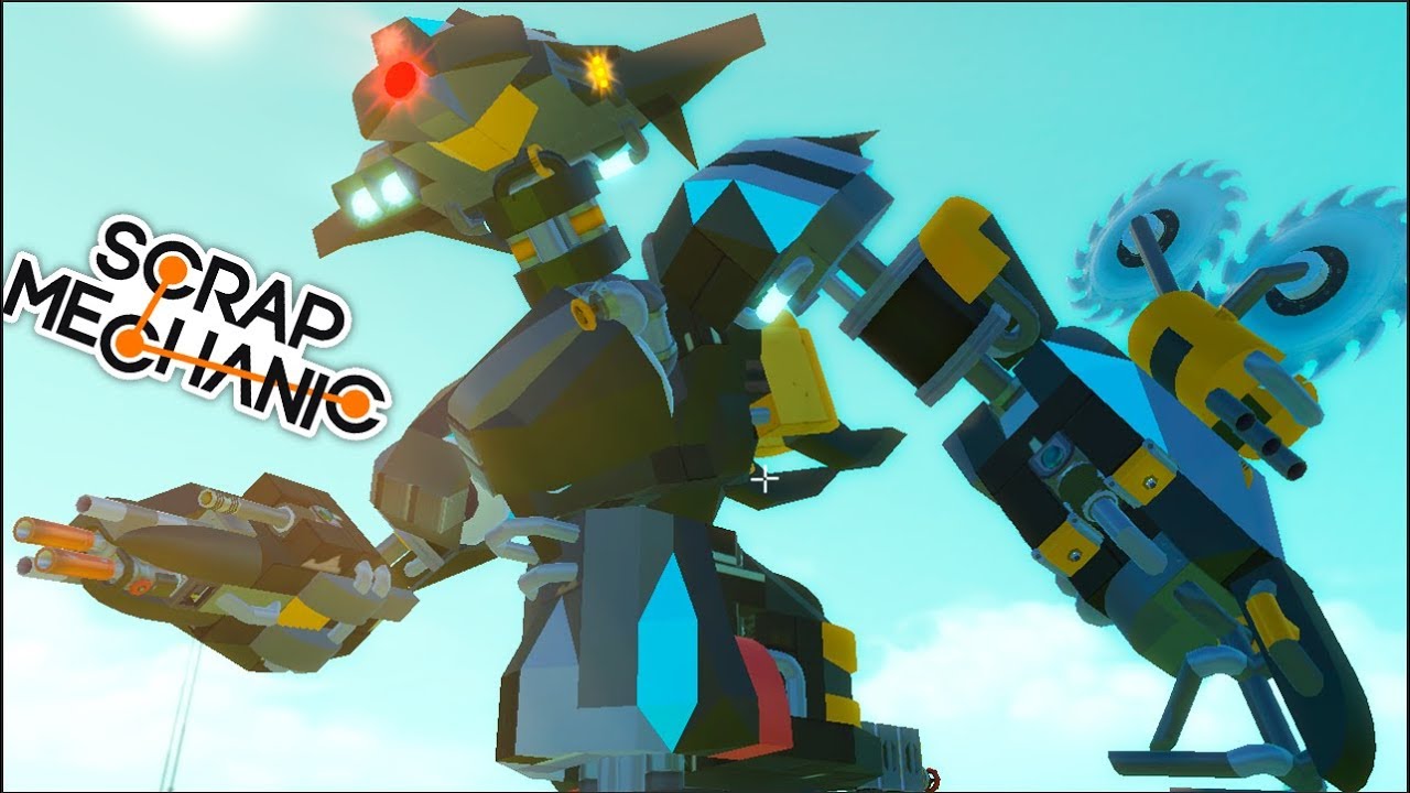ROBOTS AUTÓNOMOS / ATACAN SOLOS / INTELIGENCIA ARTIFICIAL / SCRAP MECHANIC