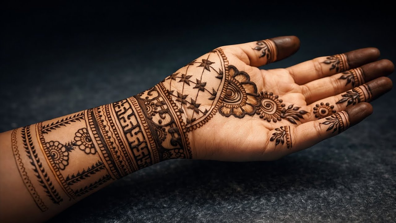 Bridal mehendi design |front hand beautiful mehndi design| Full hand mehandi design|easy full mehndi