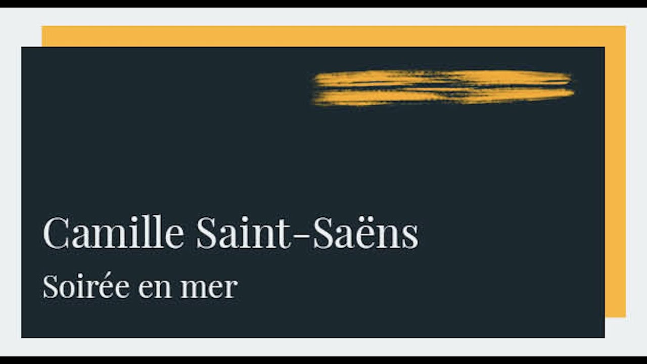 C. Saint-Sæns: Soirée en mer // figure humaine kammerchor