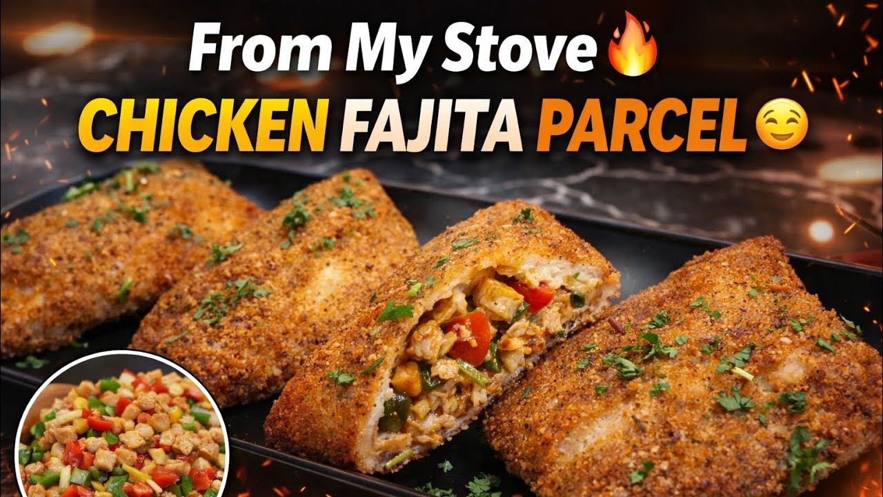 Chicken Fajita Parcel Recipe | Crispy & Cheesy Snack Everyone Loves!