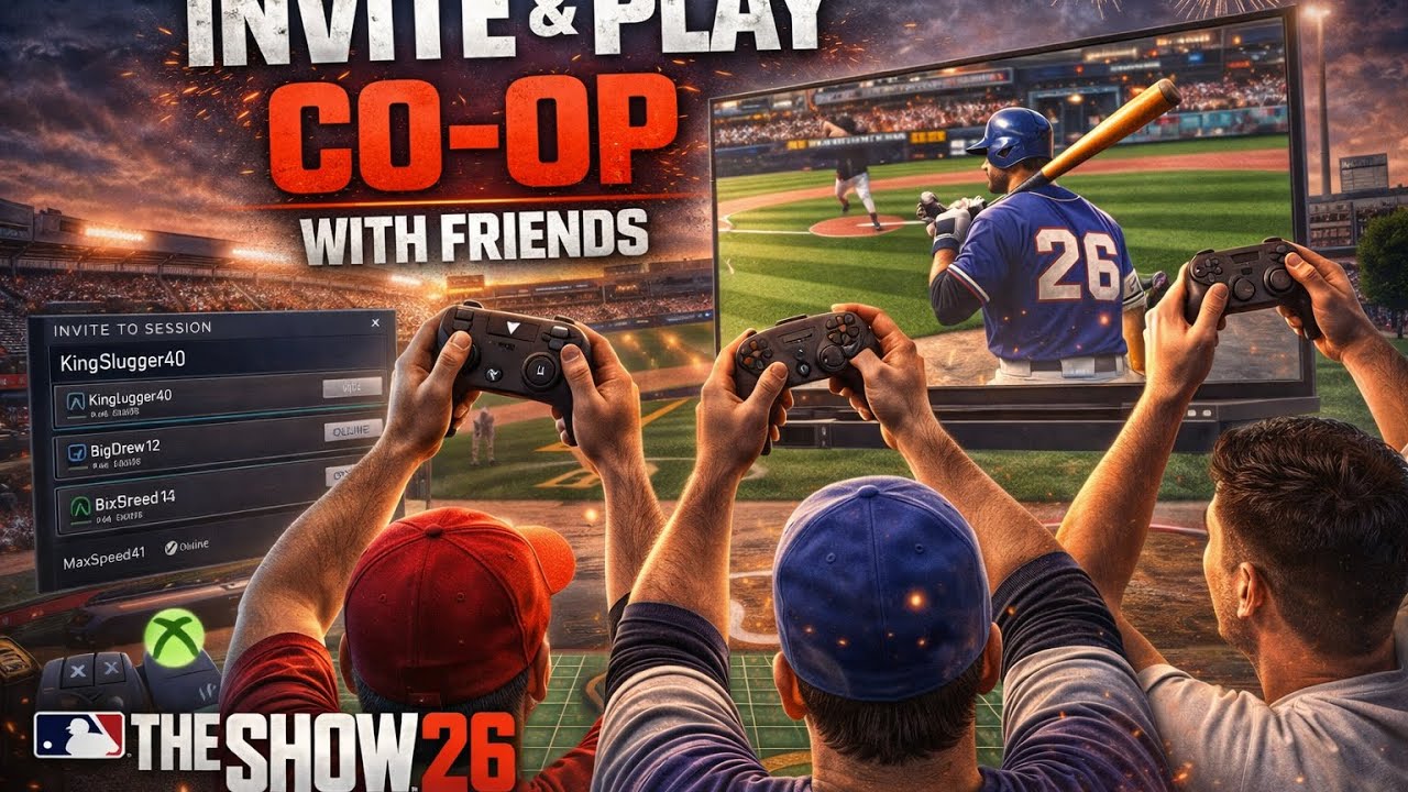 How To Invite And Play Co op With Friends In MLB 26