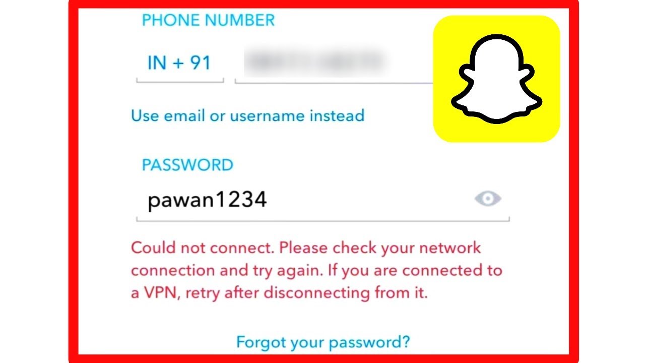 Snapchat Could Not Connect Please Check Your Network Connection Problem Solve