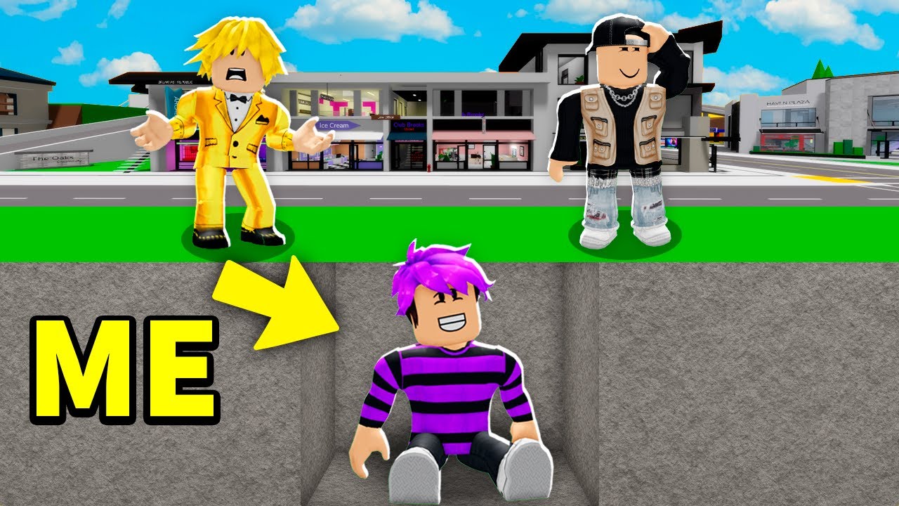 I HID UNDERGROUND in HIDE AND SEEK (Brookhaven)