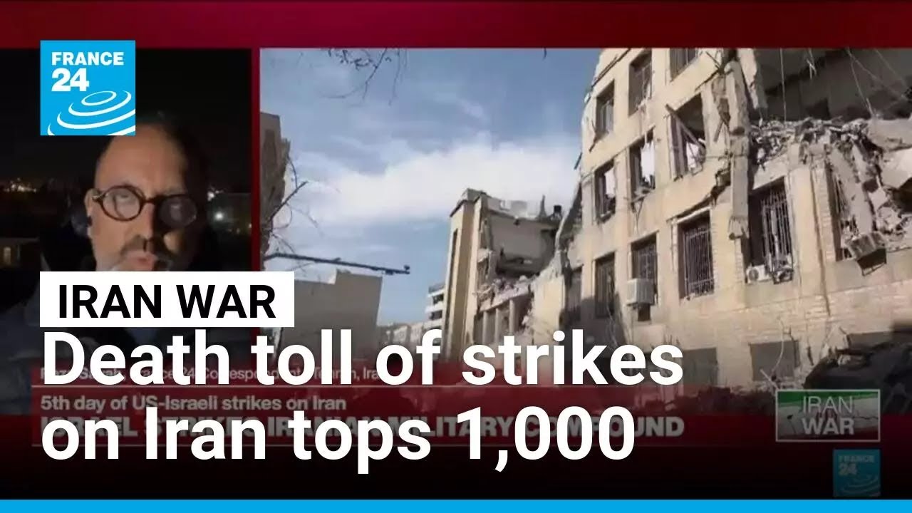Death toll of strikes on Iran rises above 1,000, tens of thousands flee Tehran • FRANCE 24 English