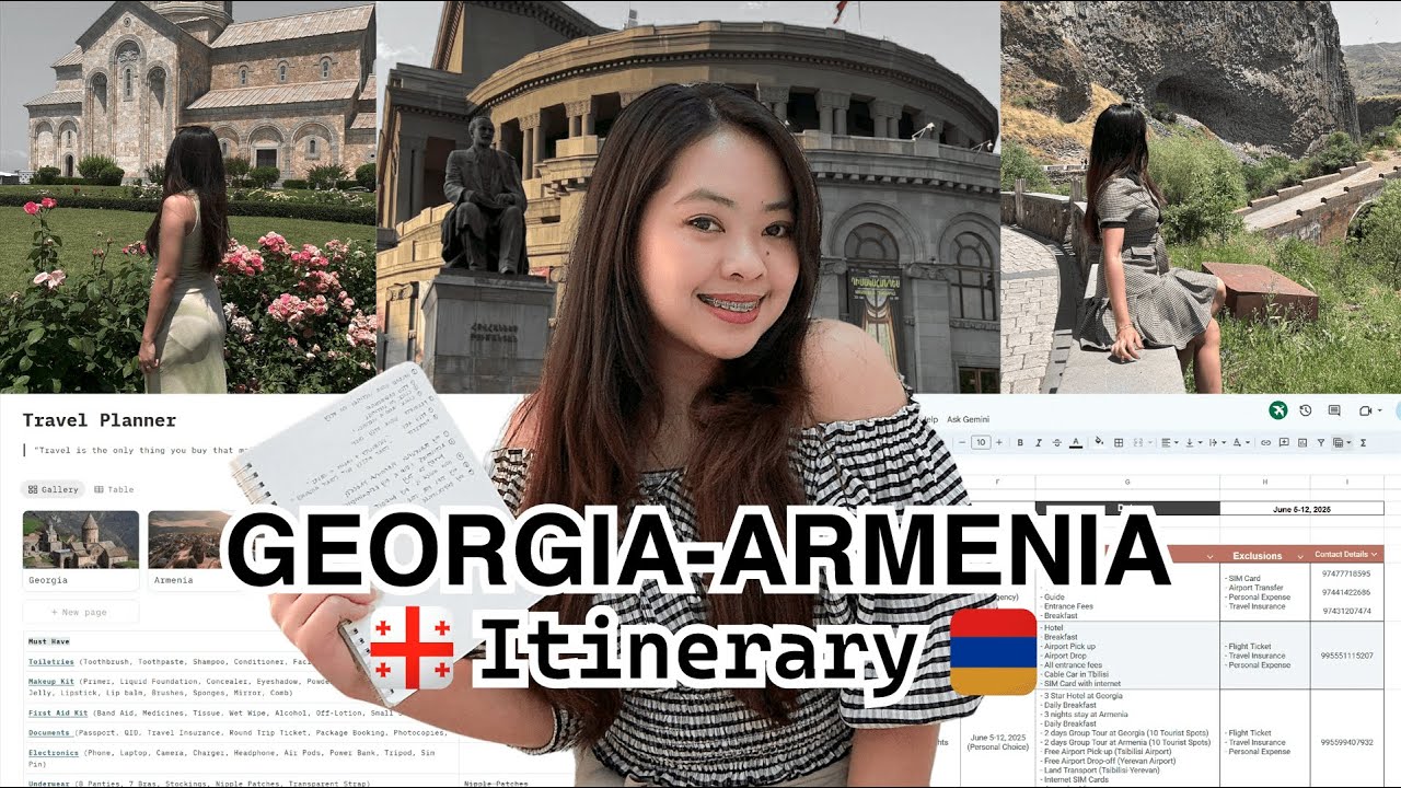 Georgia-Armenia Itinerary | actual costs + solo traveling tips + foods i ate + activities i tried