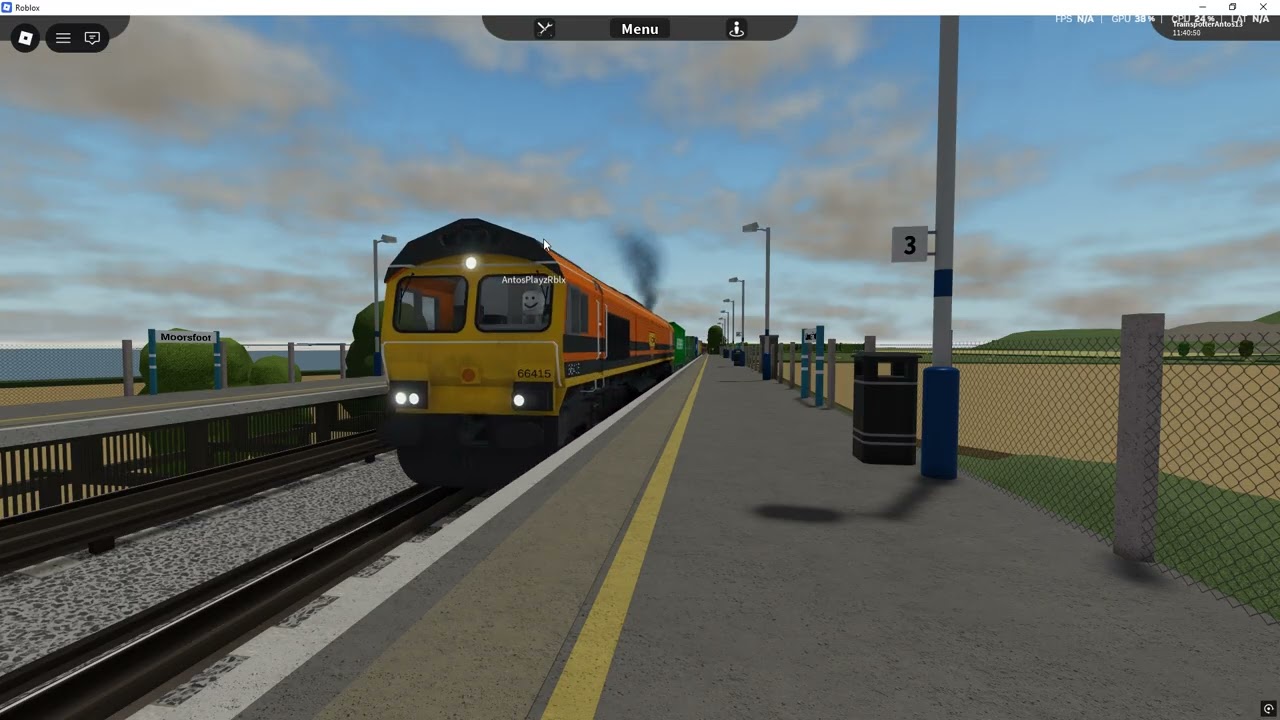 class 66 trashing through moorsfoot high level with 7 tones
