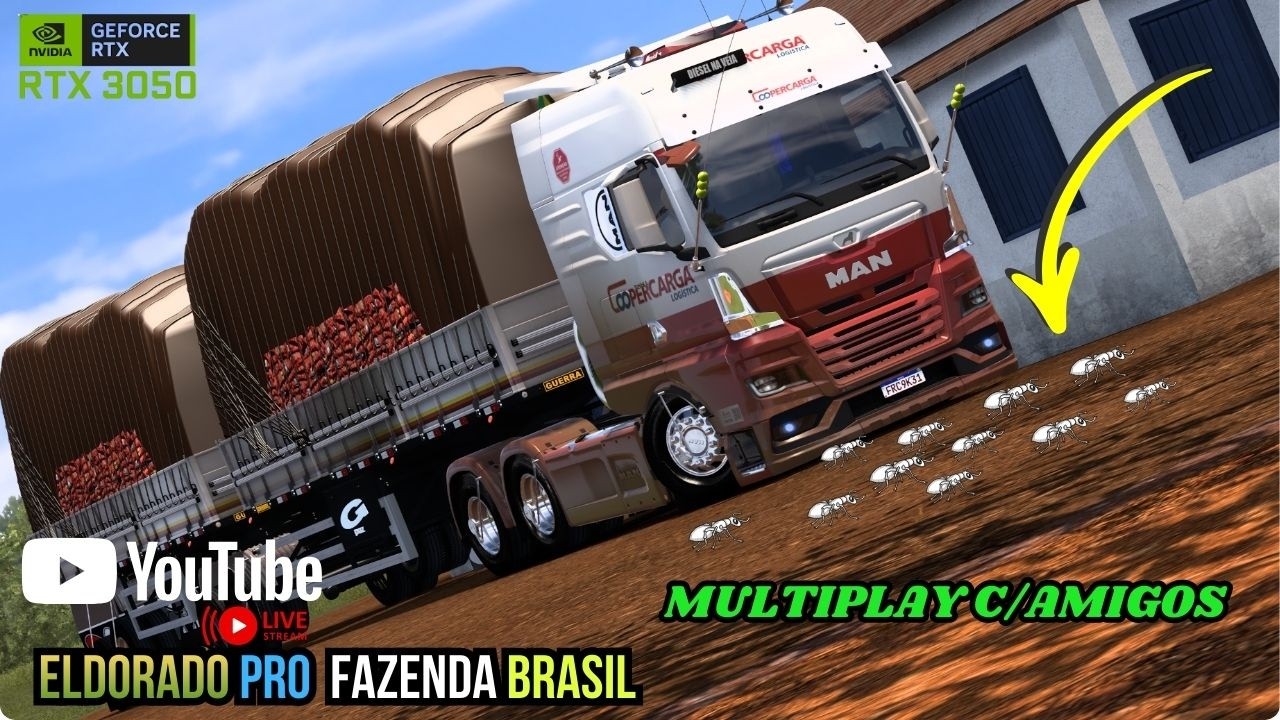 ETS2 OFICIAL 1.58 AS FORMIGAS QUE SE ABAIXEM MAN TGX REBAIXADO NO BITEM ARQUEADO CARREGADO DE CEBOLA