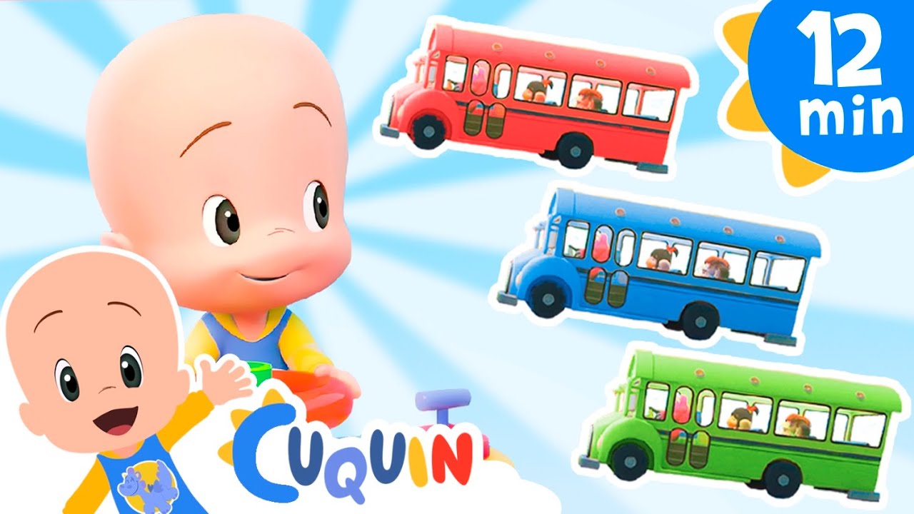 Los colores con las ruedas del bus  | Cleo & Cuquín: canciones infantiles