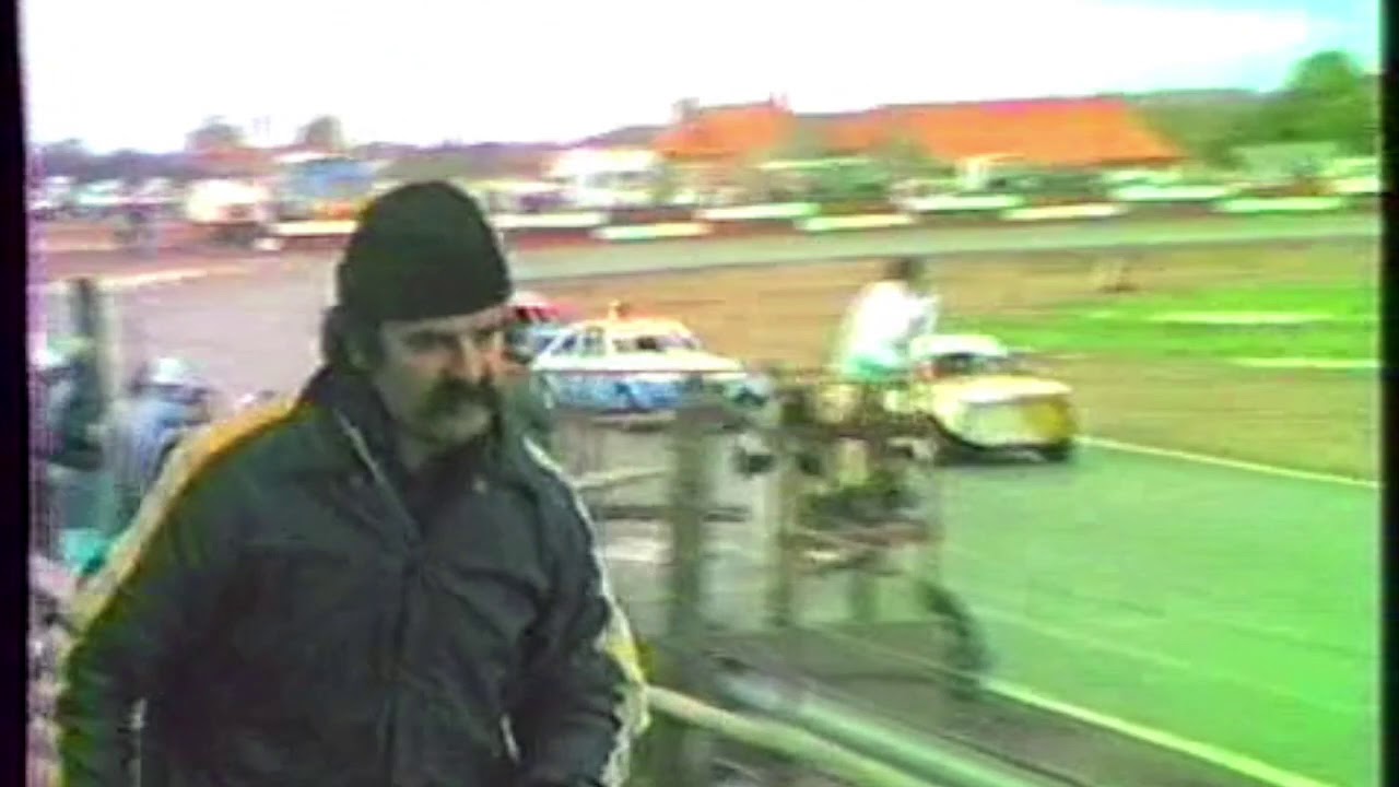 Autospeedway - Rennen - Meisterschaftslauf der Hot Rods in Ploegsteert / Belgien am 16.10.1983