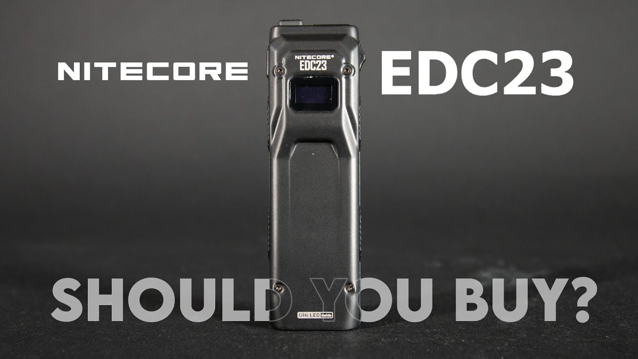 Обзор и распаковка ультратонкого фонаря Nitecore EDC23 мощностью 2500 люмен, заряжаемого через US...