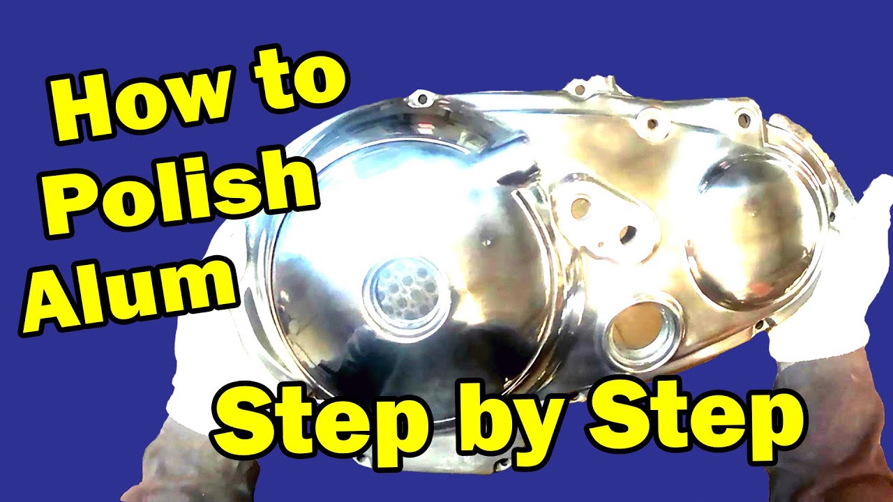 How to polish Aluminium Harley Side Casings PROFESIONAL POLISHING step by step guide. (Aluminum)